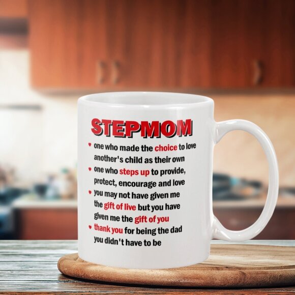 Funny StepMom Mug - Bonus List - 11oz White Coffee Cup Gift - Picture 4 of 4
